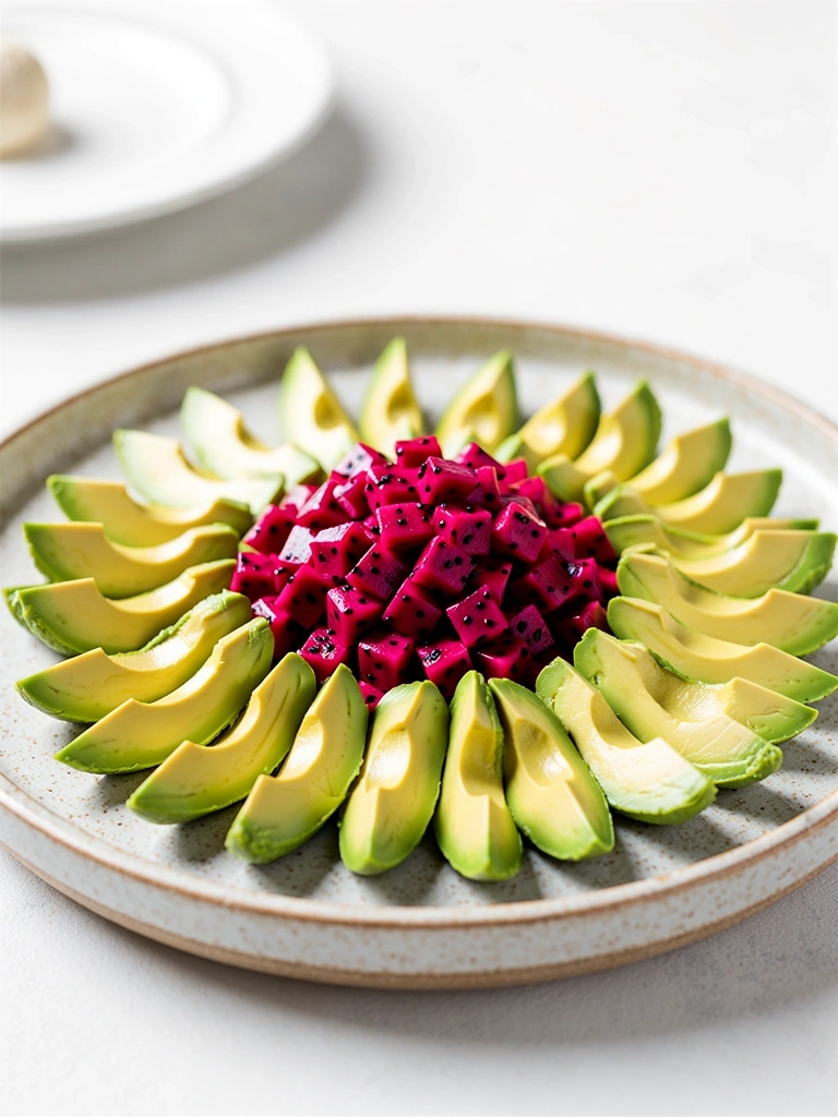 Combinación de frutas y grasas saludables