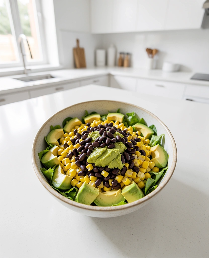 Frutas frescas en una cocina minimalista